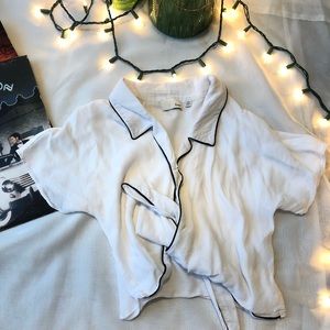 Aritzia WILDFRES crop top white shirt👼🏻